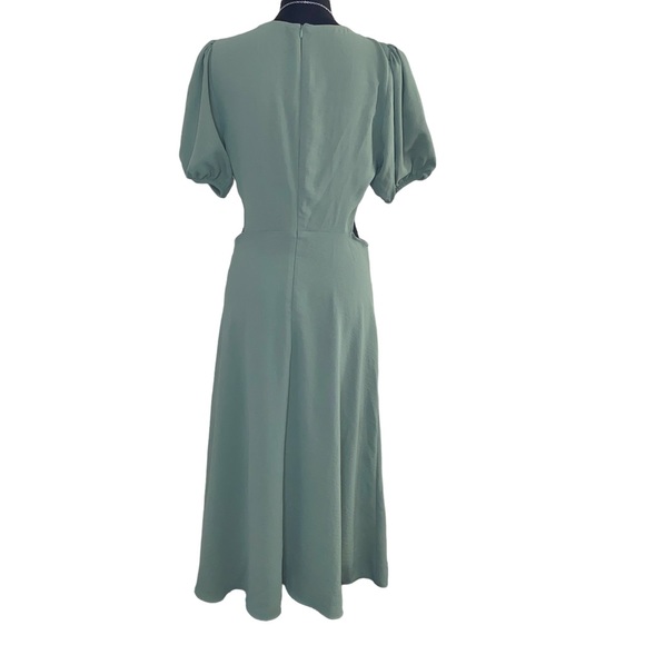 Zara Cut Out Bohemian Style Puff Sleeve Dress - Picture 11 of 15